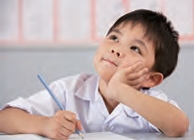 Child studying