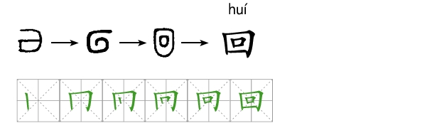 回字书写格