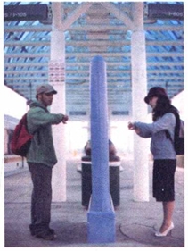 At the station