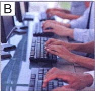 B
