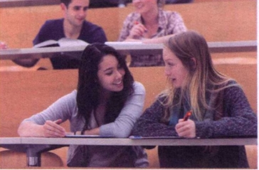 In the classroom conversation image