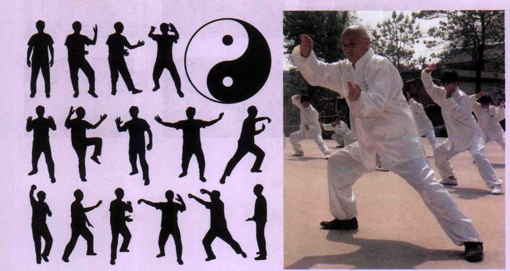 太极动作剪影